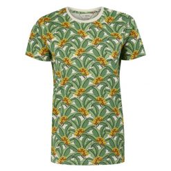 T-shirt Damski Tropiki Orla Kiely. Zielone t-shirty Regatta, s, bez wzorów, bez kołnierzyka, bez ramiączek. Za 43.99 zł.