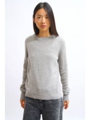 AUTHENTIC CASHMERE Kaszmirowy sweter "Sylor" w kolorze jasnoszarym rozmiar: XL. Szare swetry AUTHENTIC CASHMERE, xl, bez wzorów, z kaszmiru, bez ramiączek. Za 426.99 zł.
