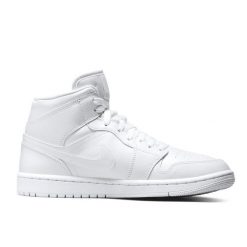 Buty Sportowe Damskie Nike Air Jordan 1 Mid. Białe obuwie sportowe Jordan, z gumy, bez zapięcia, Nike Air Jordan. Za 541.20 zł.