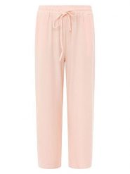 Zwillingsherz Spodnie w kolorze beżowym rozmiar: onesize. Brązowe spodnie materiałowe Zwillingsherz, na co dzień, bez wzorów, z materiału. Za 113.99 zł.