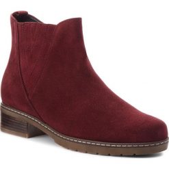Botki GABOR - 92.726.38 Dark Red. Czerwone botki Gabor, bez wzorów, z materiału, bez obcasa, na obcasie, bez zapięcia. W wyprzedaży za 329.00 zł.