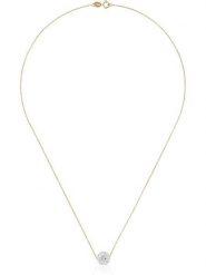 OR ÉCLAT Złoty naszyjnik "Bulle de crystal" z zawieszką - dł. 45 cm rozmiar: onesize. Szare naszyjniki OR ÉCLAT, z cyrkonią, złote. Za 782.99 zł.