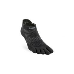 Skarpetki Injinji Original Weight No-Show. Szare skarpety Injinji, bez wzorów, ze skóry. Za 132.00 zł.