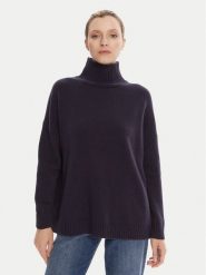 Weekend Max Mara Golf Borgia 2525366112 Granatowy Relaxed Fit. Niebieskie golfy Weekend Max Mara, m, bez wzorów, z wełny, bez ramiączek. Za 1,139.00 zł.