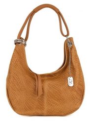 Anna Morellini Skórzana torebka "Concetta" w kolorze jasnobrązowym - 38 x 34 x 19 cm rozmiar: onesize. Brązowe torby na ramię Anna Morellini, bez wzorów, z materiału, na ramię, bez dodatków. Za 295.99 zł.