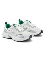 Inselhauptstadt Sneakersy w kolorze biało-srebrnym rozmiar: 37. Białe trampki Inselhauptstadt, bez wzorów, z materiału, bez zapięcia. Za 88.02 zł.