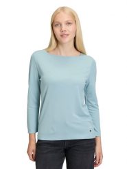 BETTY & CO Koszulka w kolorze turkusowym rozmiar: M. Niebieskie bluzki Betty & Co, m, bez wzorów, bez kołnierzyka, bez ramiączek. Za 78.95 zł.