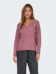 ONLY Sweter w kolorze jasnoróżowym rozmiar: XS. Różowe swetry Only, xs, bez wzorów, prążkowane, bez ramiączek. Za 74.81 zł.