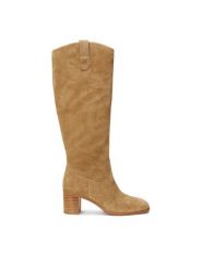 Lauren Ralph Lauren Kozaki 802942520001 Brązowy. Brązowe kozaki Lauren Ralph Lauren, ze skóry, bez obcasa, na słupku, bez zapięcia. Za 1,399.00 zł.