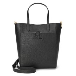 Torebka LAUREN RALPH LAUREN. Czarne torebki klasyczne Lauren Ralph Lauren, bez wzorów, bez dodatków. Za 969.99 zł.