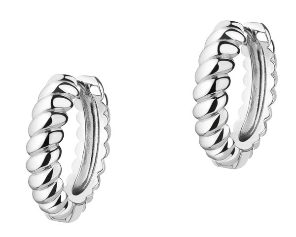 Kolczyki srebrne - koła. Szare kolczyki Apart, srebrne. Za 289.00 zł.