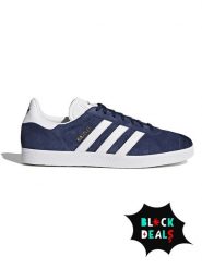 Adidas Skórzane sneakersy "Gazelle" w kolorze granatowo-białym rozmiar: 38 2/3. Białe trampki Adidas, bez wzorów, z materiału, bez zapięcia. Za 387.45 zł.