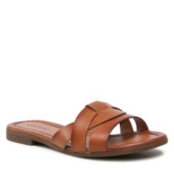 Klapki Lasocki. Brązowe klapki Lasocki, bez wzorów, bez obcasa. Za 139.99 zł.