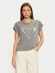 Guess T-Shirt W5RI06 I3Z14 Szary Regular Fit. Szare t-shirty Guess, xl, z aplikacjami, z bawełny, bez kołnierzyka, bez ramiączek. Za 139.99 zł.