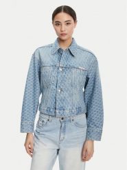 Calvin Klein Jeans Kurtka jeansowa LV047C782G Niebieski Oversize. Niebieskie kurtki Calvin Klein Jeans, s, bez wzorów, z bawełny, bez kaptura. Za 749.99 zł.