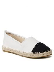 Jenny Fairy Espadryle WSS990-322 Biały. Białe espadryle Jenny Fairy, bez wzorów, z materiału, bez obcasa, bez zapięcia. Za 79.99 zł.