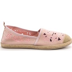 Różowe Zamszowe Espadryle VICES. Czerwone espadryle vices, z aplikacjami, z zamszu, bez obcasa, bez zapięcia. W wyprzedaży za 89.00 zł.