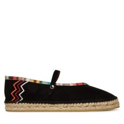 Espadryle M Missoni. Czarne espadryle M Missoni, bez wzorów, bez obcasa, bez zapięcia. Za 1,689.00 zł.