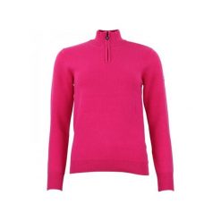 Damski sweter z golfem zapinany na zamek 1/2 Peak Mountain Acharlito. Czerwone golfy Peak Mountain, bez wzorów, bez ramiączek. W wyprzedaży za 293.50 zł.