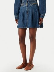 Tommy Hilfiger Spódnica jeansowa WW0WW50965 Niebieski Straight Fit. Niebieskie spódnice TOMMY HILFIGER, s, bez wzorów, z jeansu. Za 649.99 zł.