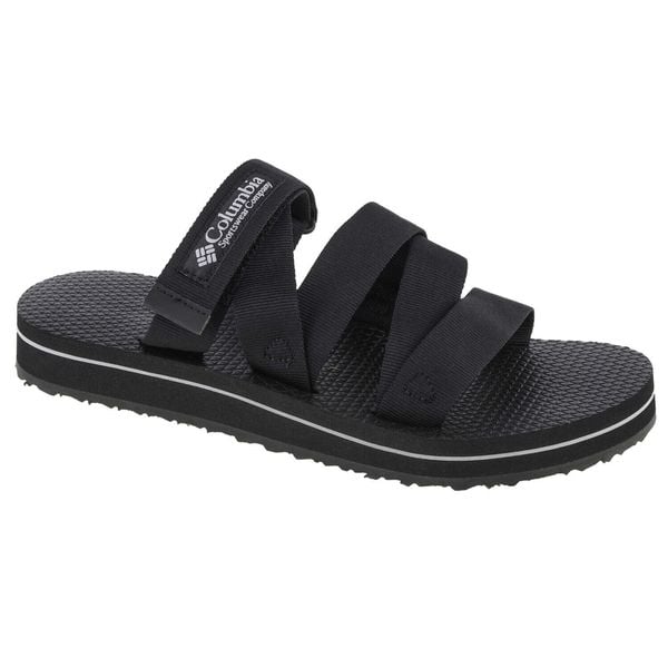 Klapki na basen damskie, W Alava Slide Sandal. Czarne klapki Columbia, bez wzorów, z materiału, bez obcasa. Za 179.99 zł.