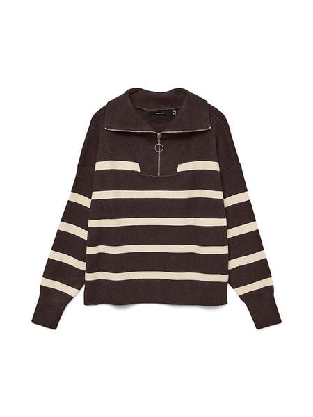 Vero Moda Sweter w kolorze brązowym rozmiar: XL. Brązowe swetry Vero Moda, xl, bez wzorów, bez ramiączek. Za 152.98 zł.