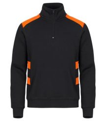 Clique Bluza Half Zip Ambition w Kontrastu – Visib Orange. Brązowe bluzy CLIQUE, l, bez wzorów, z bawełny, bez kaptura. Za 206.28 zł.