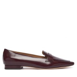 Lordsy LAUREN RALPH LAUREN. Czerwone lordsy Lauren Ralph Lauren, bez wzorów, bez obcasa, bez zapięcia. Za 859.99 zł.