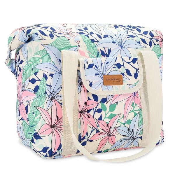 Torba turystyczna termiczna plażowa Spokey Way. Brązowe torby na ramię Spokey, bez wzorów, z materiału, eleganckie, na ramię, duże, bez dodatków. Za 64.99 zł.