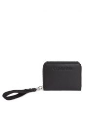 Calvin Klein Duży Portfel Damski Gracie K60K611688 Czarny. Czarne portfele Calvin Klein, bez wzorów, ze skóry. Za 159.99 zł.