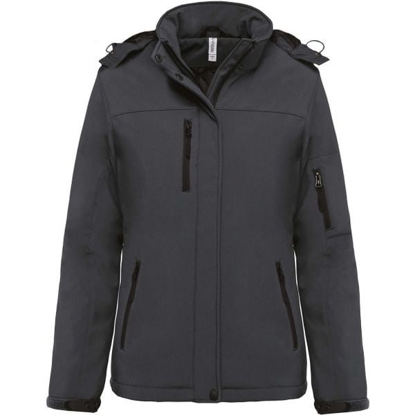 Parka dla kobiet Kariban Softshell doublée capuche. Czarne kurtki sportowe KARIBAN, m, z elastanu, bez kaptura. Za 438.00 zł.