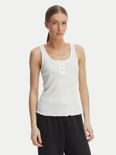Triumph Top Mix & Match 10227215 Biały Regular Fit. Białe koszule nocne Triumph, bez wzorów, z bawełny, bez kołnierzyka, bez ramiączek. Za 92.99 zł.