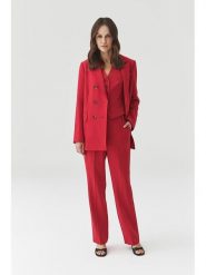 TATUUM Spodnie w kolorze czerwonym rozmiar: 36. Czerwone spodnie materiałowe Tatuum, na co dzień, bez wzorów, z materiału, z podwyższonym stanem. Za 198.45 zł.