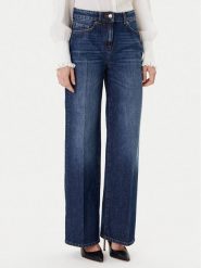 Luisa Spagnoli Jeansy Ortografia 542372 Granatowy Wide Leg. Niebieskie jeansy LUISA SPAGNOLI, bez wzorów. Za 1,149.00 zł.
