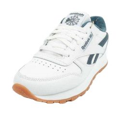 Damskie Buty Sportowe Classic Logo Ze Skóry Ekologicznej. Białe obuwie sportowe Reebok, ze skóry ekologicznej, bez zapięcia. Za 297.99 zł.