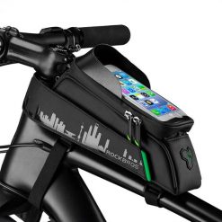 Torba na ramę rowerową ROCKBROS. Czarne torby na ramię ROCKBROS, bez wzorów, z materiału, na ramię, bez dodatków. Za 122.00 zł.