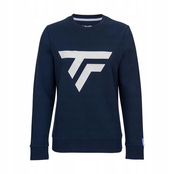 Bluza damska Tecnifibre Fleece Sweater. Niebieskie bluzy TECNIFIBRE, bez wzorów, bez kaptura. W wyprzedaży za 139.00 zł.