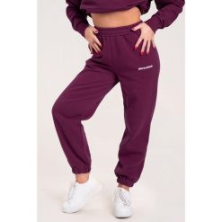Spodnie fitness damskie Gym Glamour dresowe. Brązowe spodnie sportowe GYM GLAMOUR, l, bez wzorów, z dresówki, na fitness i siłownię. Za 189.99 zł.