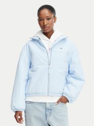 Tommy Jeans Kurtka przejściowa DW0DW22908 Niebieski jasny Regular Fit. Niebieskie kurtki Tommy Jeans, l, bez wzorów, z jeansu, bez kaptura. Za 649.99 zł.