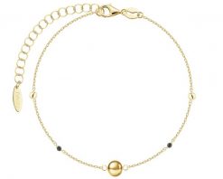 Bransoletka srebrna z cyrkoniami - kulki. Szare bransoletki Apart, z cyrkonią, srebrne. Za 189.00 zł.