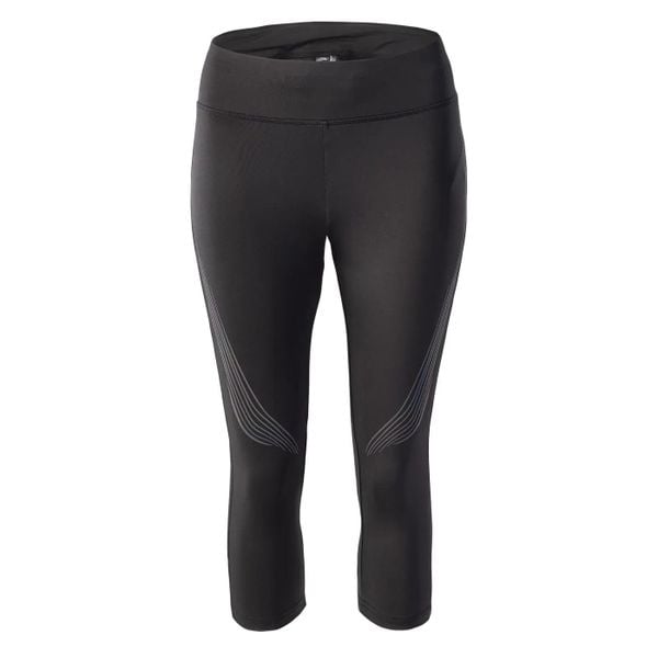 Legginsy 3/4 Damskie Trening Nukia. Czarne legginsy IQ, xs, bez wzorów, z elastanu. Za 126.67 zł.