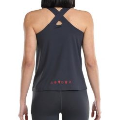Bullpadel Dilos Tank Top. Szare topy bullpadel, bez wzorów, bez kołnierzyka, bez ramiączek. Za 177.35 zł.