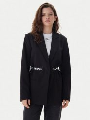 Karl Lagerfeld Jeans Marynarka B1W14024 Czarny Regular Fit. Czarne marynarki i żakiety Karl Lagerfeld Jeans, xs, bez wzorów, z jeansu. Za 1,009.00 zł.