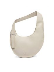 Calvin Klein Torebka Asym Buckle Shoulder Bag LV04F3872G Kremowy. Białe torebki klasyczne Calvin Klein, bez wzorów, ze skóry, bez dodatków. Za 449.99 zł.