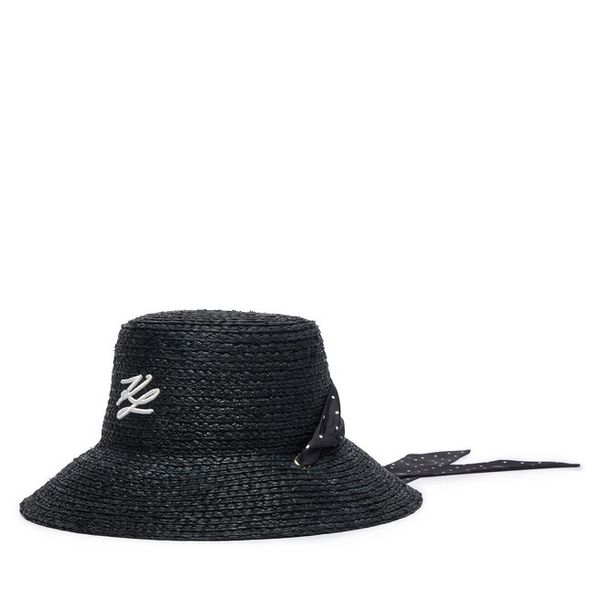 Kapelusz KARL LAGERFELD. Czarne kapelusze KARL LAGERFELD, bez wzorów. Za 529.99 zł.