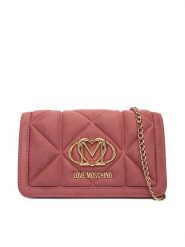 LOVE MOSCHINO Torebka JC5640PP0NKE0611 Różowy. Czerwone torebki klasyczne Love Moschino, bez wzorów, z materiału, bez dodatków. Za 709.99 zł.