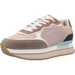 Kapcie PEPE JEANS RUSPER COMBI W Rose. Czerwone obuwie domowe Pepe Jeans, bez wzorów, z jeansu, bez zapięcia. Za 403.92 zł.
