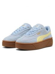 Puma Skórzane sneakersy "Club II Era" w kolorze błękitno-żółtym rozmiar: 37. Niebieskie trampki Puma, bez wzorów, bez zapięcia. Za 139.87 zł.