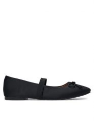 DeeZee Baleriny 9-125-1 Czerwony. Czerwone baleriny DeeZee, bez wzorów, z materiału, bez obcasa. Za 89.99 zł.