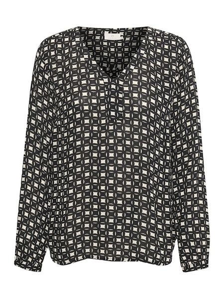 Kaffe Bluzka "Nilia" w kolorze błękitnym rozmiar: 34. Czarne bluzki Kaffe, s, bez wzorów, z wiskozy, klasyczne, bez kołnierzyka, bez ramiączek. Za 43.68 zł.